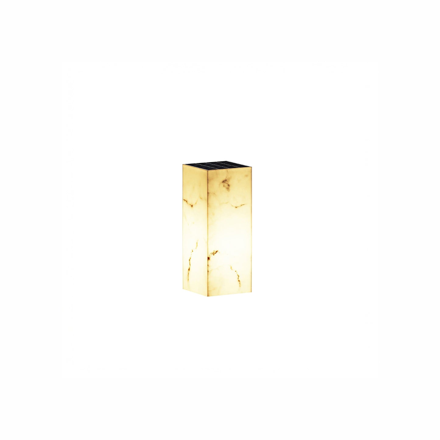 Imitation Marble Cube Eclectic Metal Outdoor Light