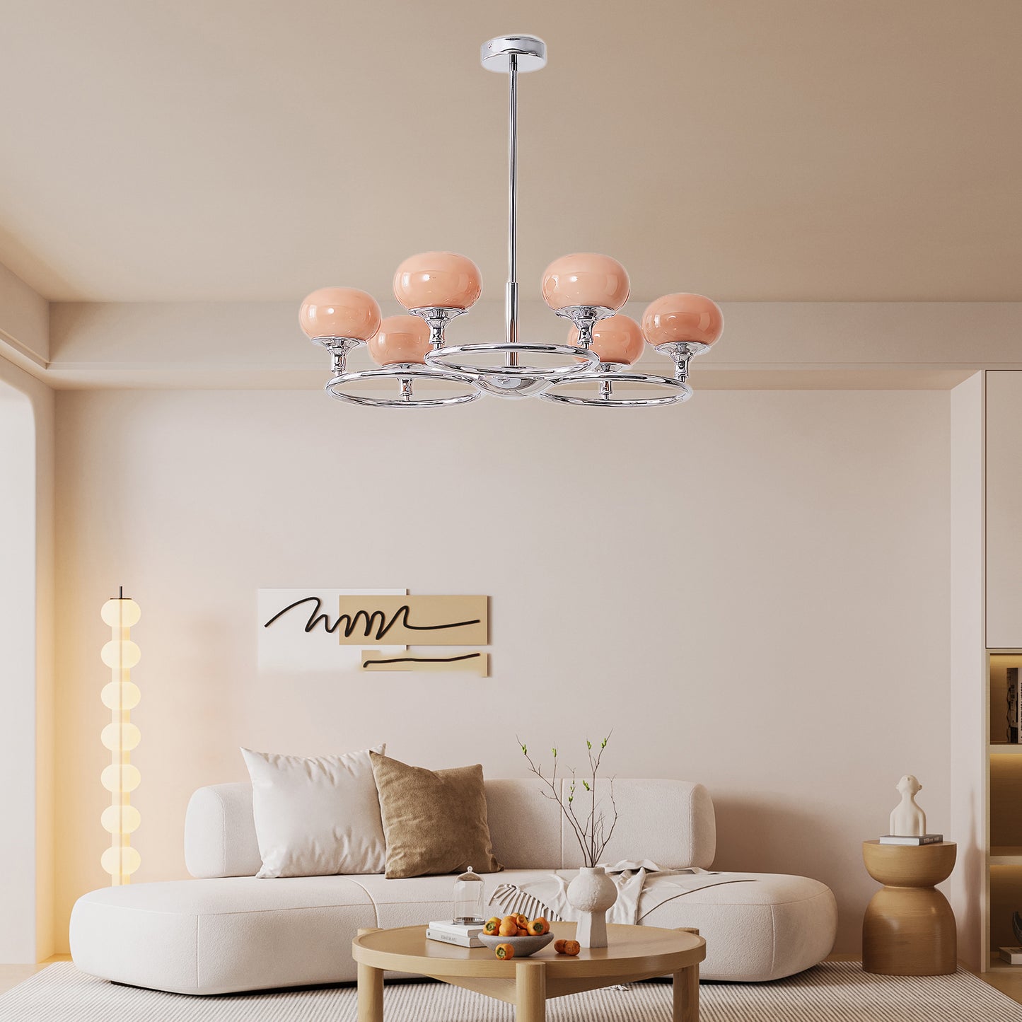 Ingersoll Round Contemporary Crystal Chandelier