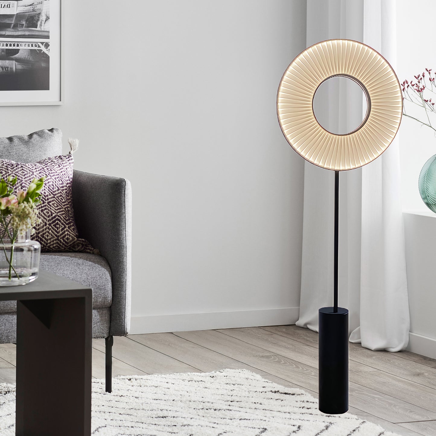 Iris Totem Eclectic Metal Floor Lamp