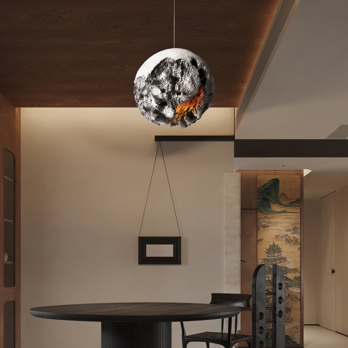 Irregular Planet Modern Metal Pendant Lamp