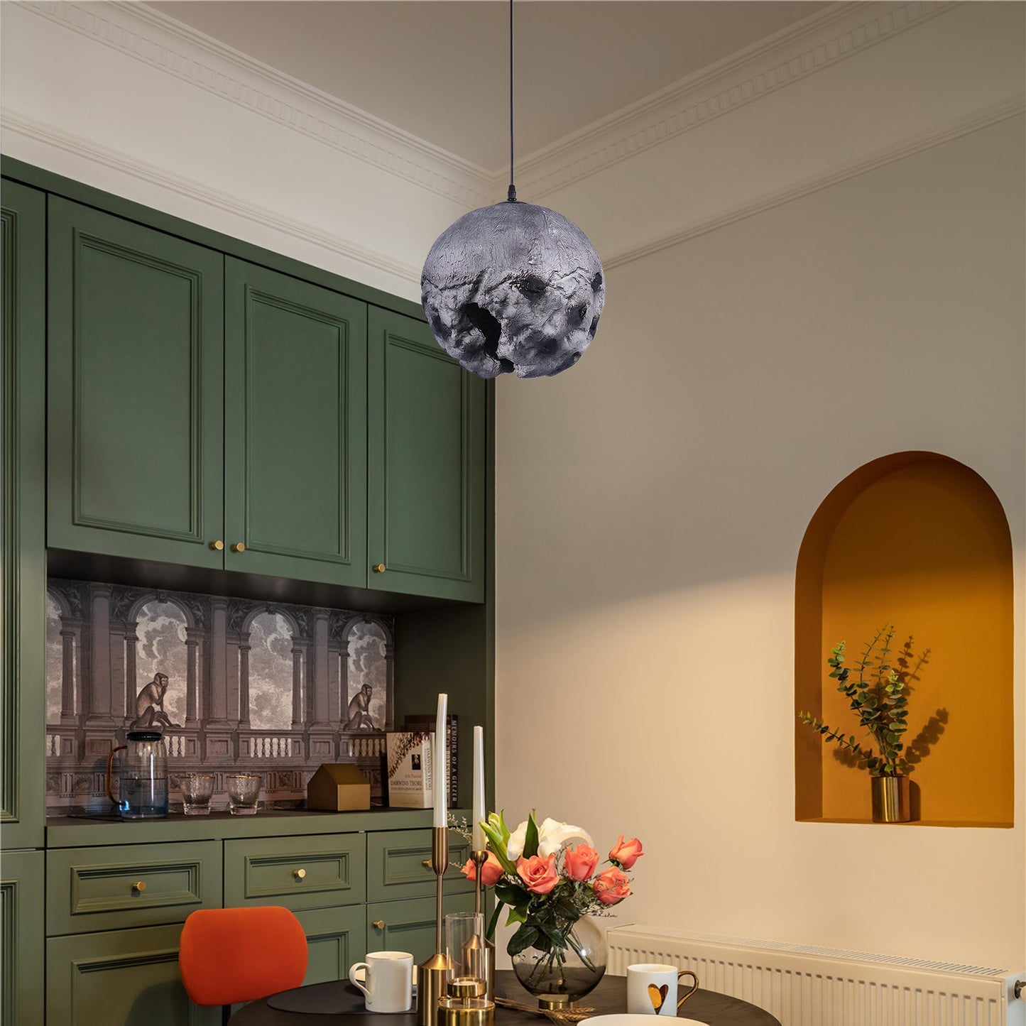 Irregular Planet Modern Metal Pendant Lamp