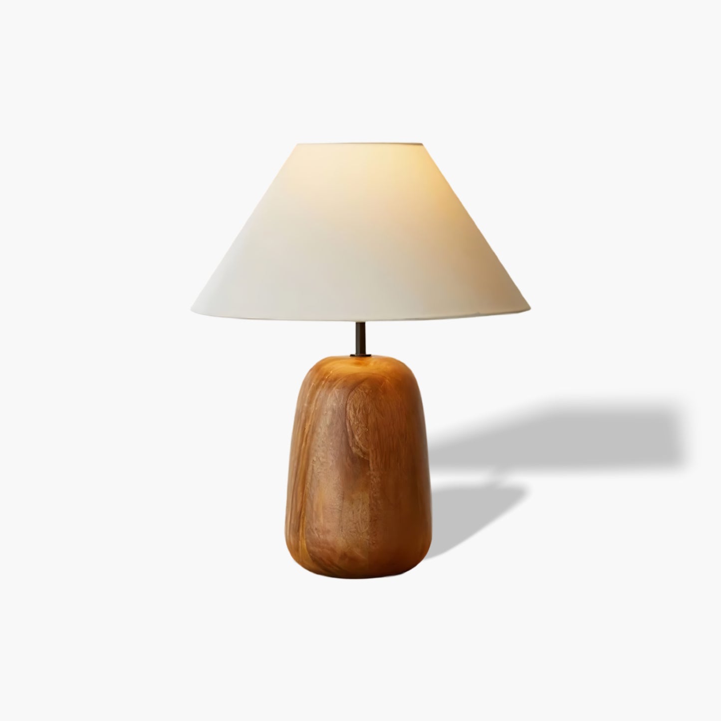 Irving Wood Rustic Metal Table Lamp