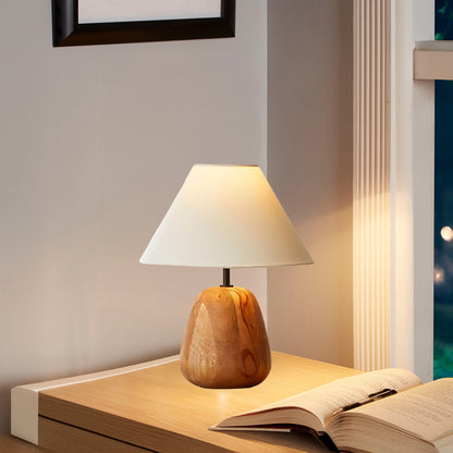 Irving Wood Rustic Metal Table Lamp