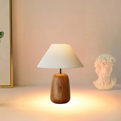 Irving Wood Rustic Metal Table Lamp