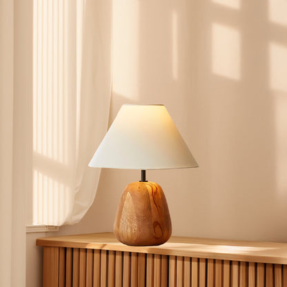 Irving Wood Rustic Metal Table Lamp