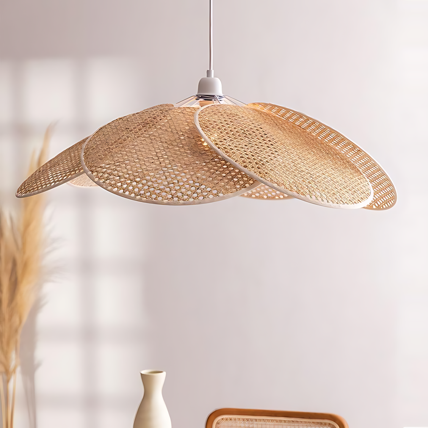 Japanese Bamboo Banquet Pendant Lamp