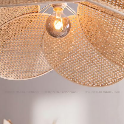 Japanese Bamboo Banquet Pendant Lamp