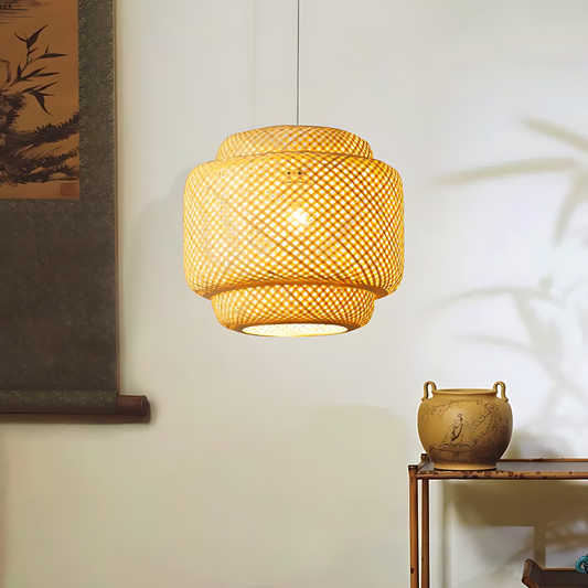 Japanese Bamboo Den Pendant Lamp