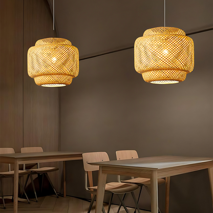 Japanese Bamboo Den Pendant Lamp