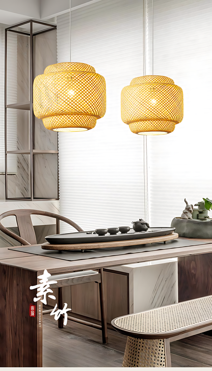 Japanese Bamboo Den Pendant Lamp