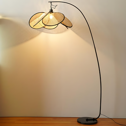 Japanese Bamboo Retreat Floor Lamp