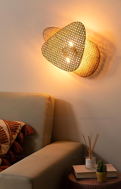 Japanese Bamboo Zen Wall Lamp