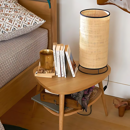 Japanese Fabric Rest Table Lamp