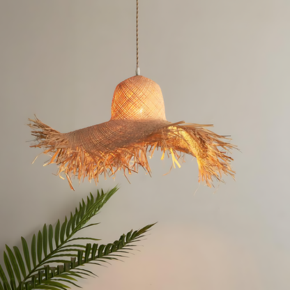 Japanese Rattan Living Pendant Lamp