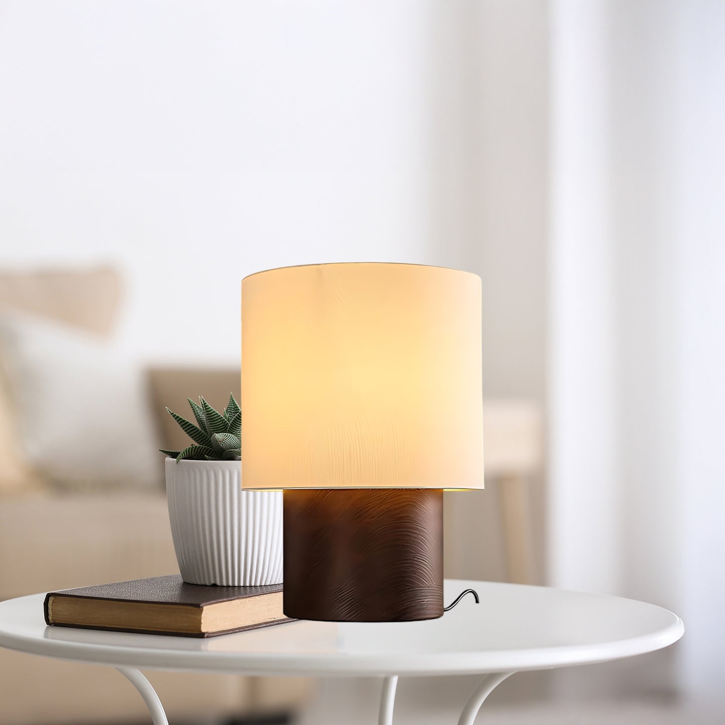 Japanese Wabi Sabi Classic Wood Table Lamp