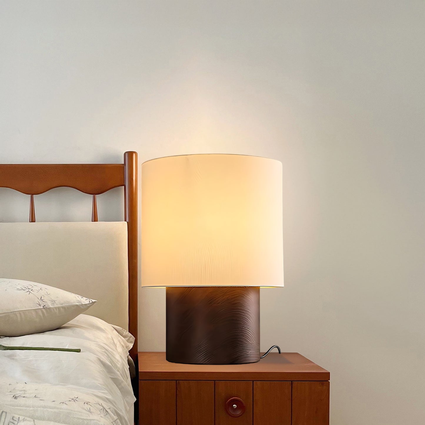 Japanese Wabi Sabi Classic Wood Table Lamp