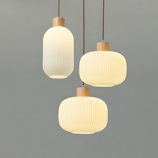 Japanese Wood Brew Pendant Lamp