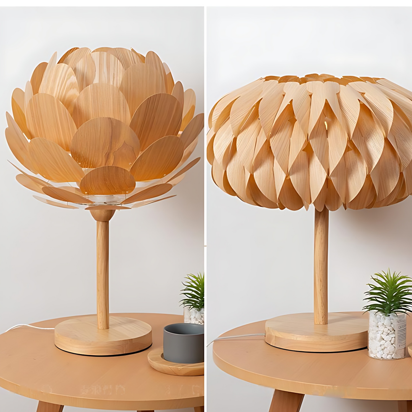 Japanese Wood Relaxation Table Lamp