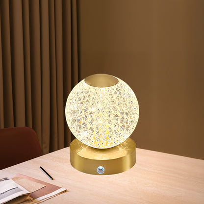 Jarin Diamond Built-in Battery Traditional Metal Table Lamp