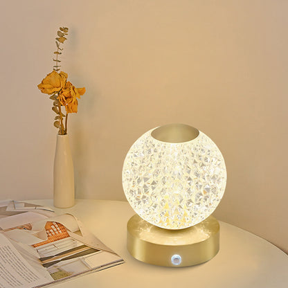 Jarin Diamond Built-in Battery Traditional Metal Table Lamp