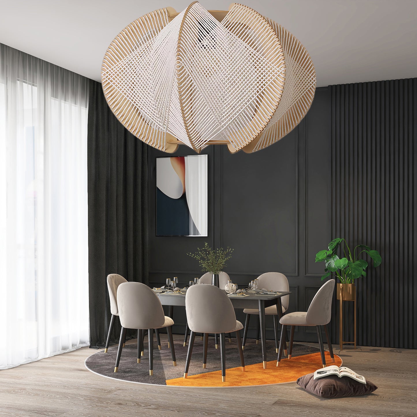 Java Eclectic Metal Pendant Light