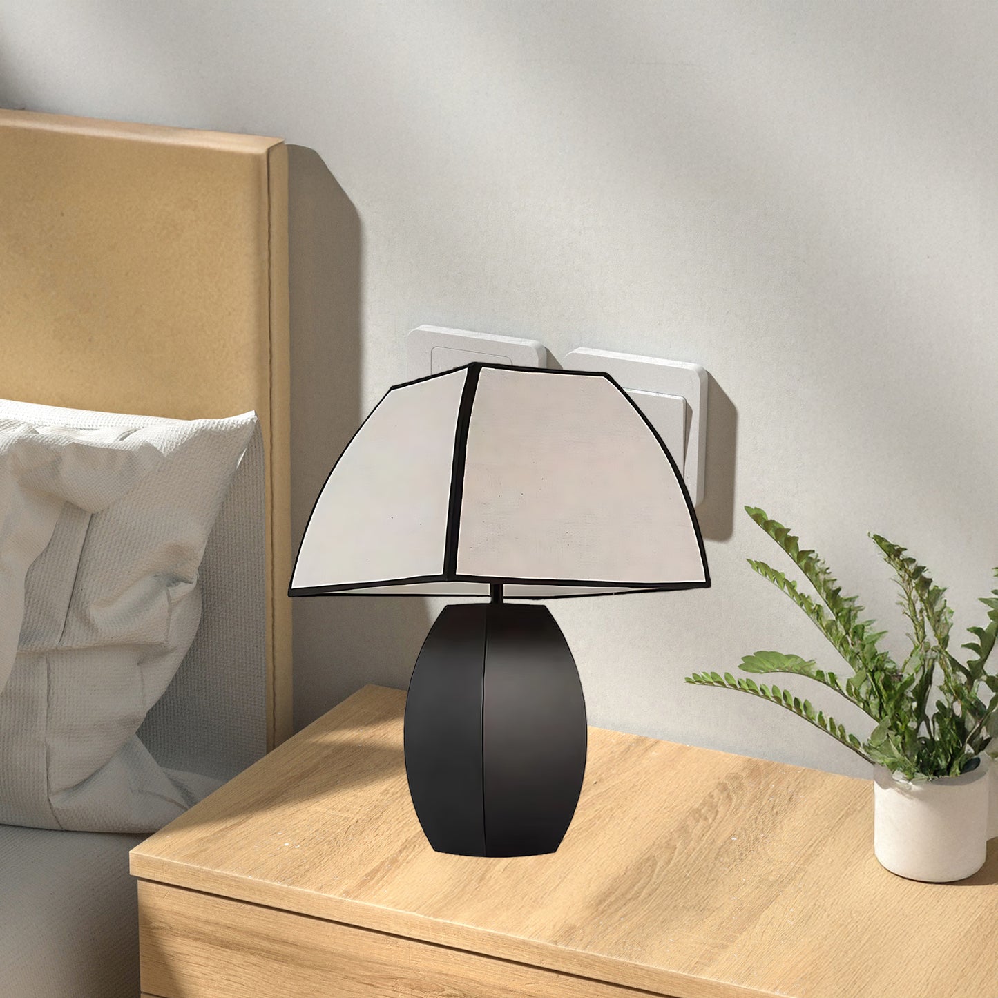 Javier Black Contemporary Metal Table Lamp