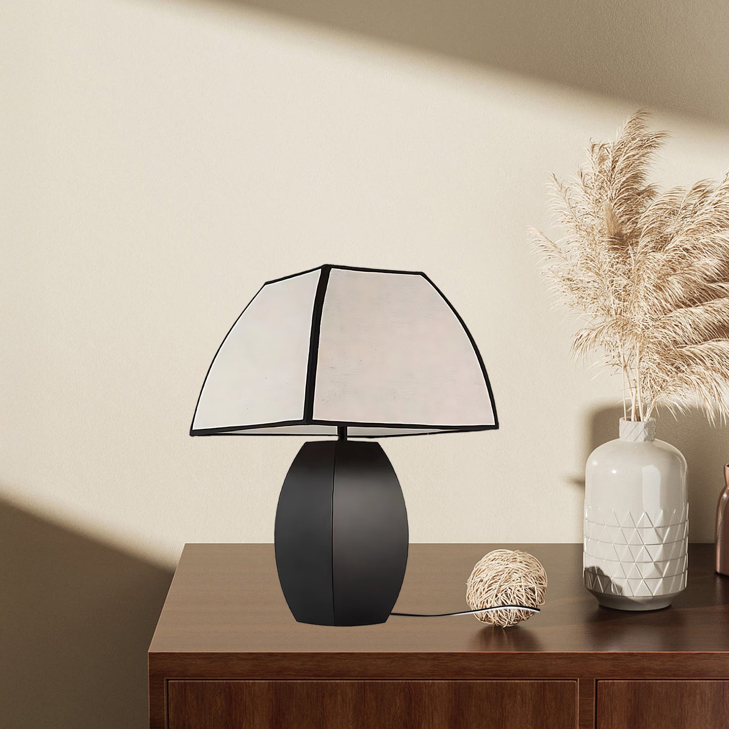 Javier Black Contemporary Metal Table Lamp