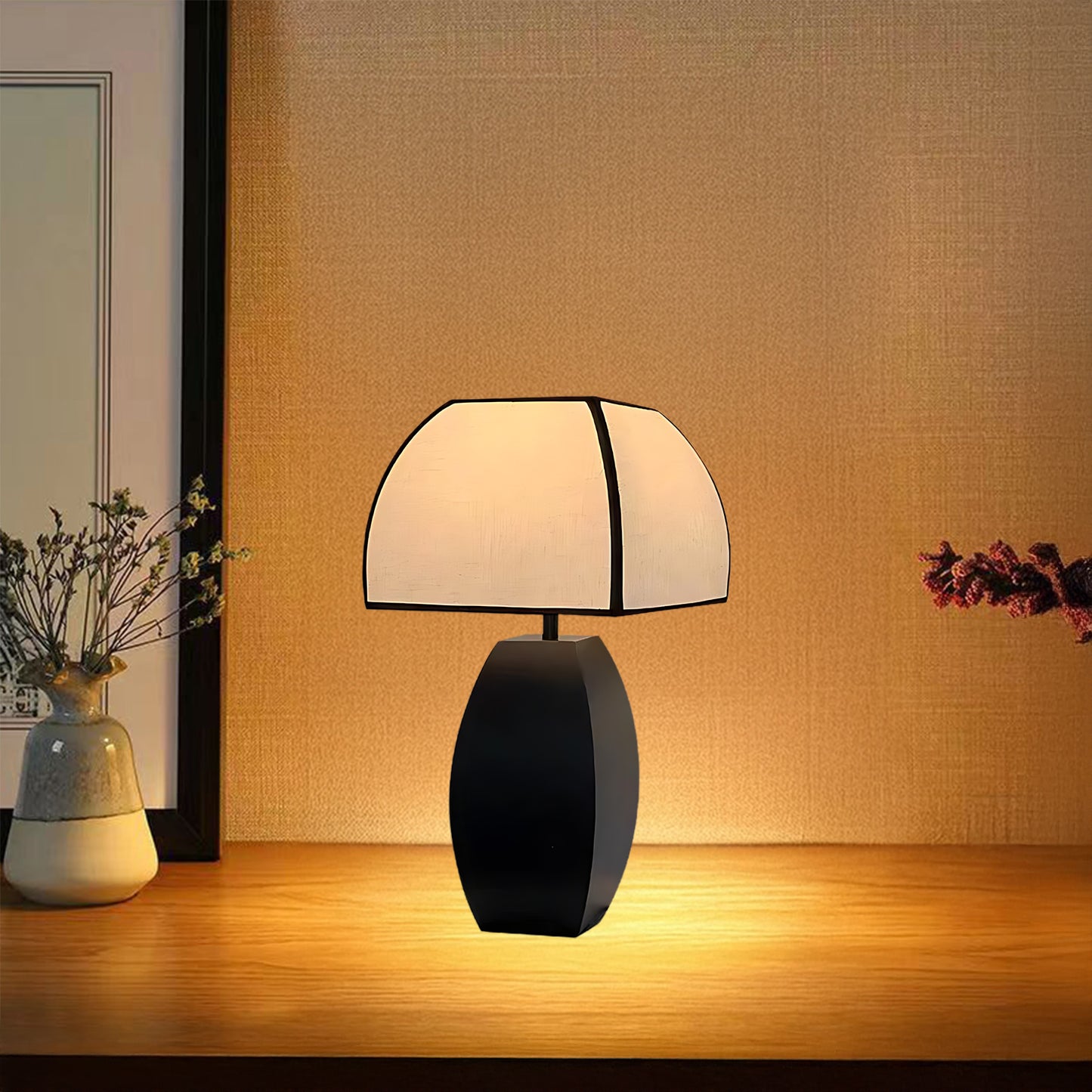 Javier Black Contemporary Metal Table Lamp