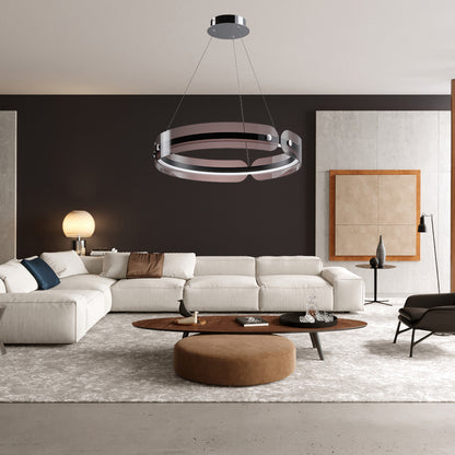 Javor LED Eclectic Metal Chandelier