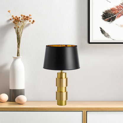 Jean Cylinder Contemporary Metal Table Lamp