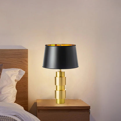 Jean Cylinder Contemporary Metal Table Lamp