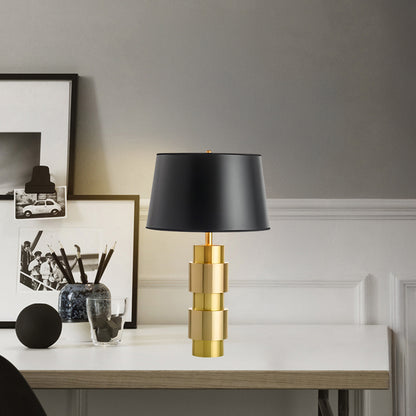 Jean Cylinder Contemporary Metal Table Lamp