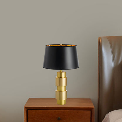 Jean Cylinder Contemporary Metal Table Lamp