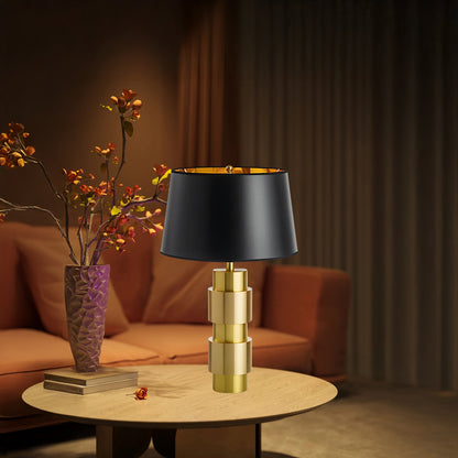 Jean Cylinder Contemporary Metal Table Lamp