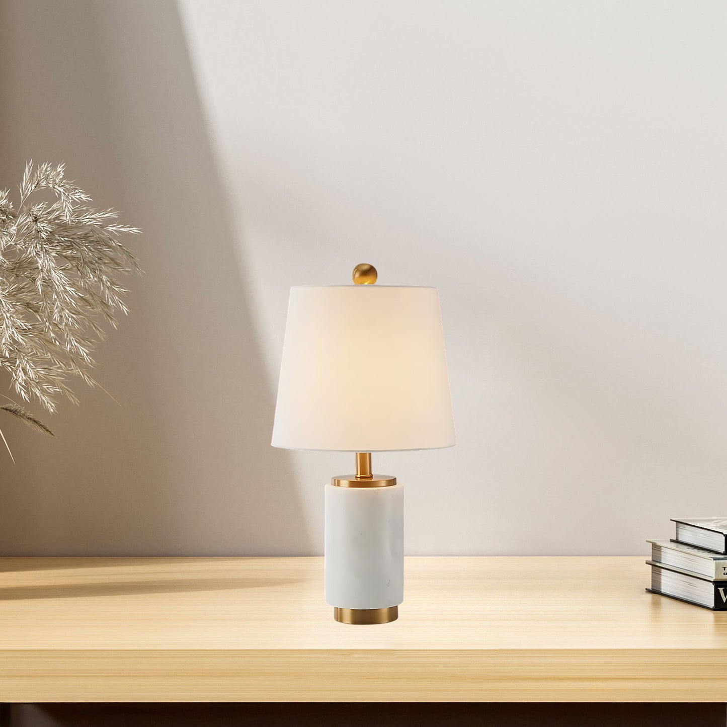 Joan Marble Modern Metal Table Lamp