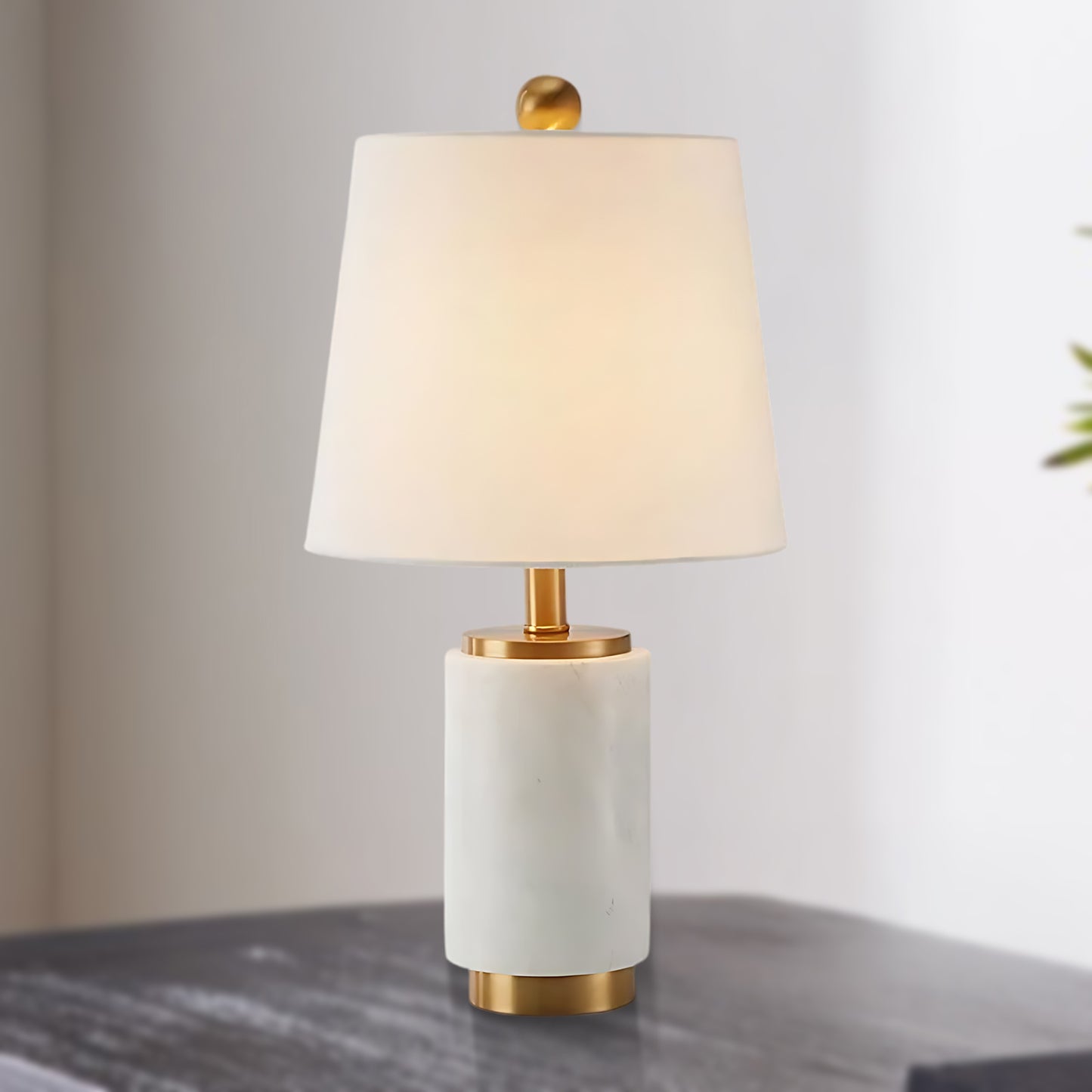 Joan Marble Modern Metal Table Lamp