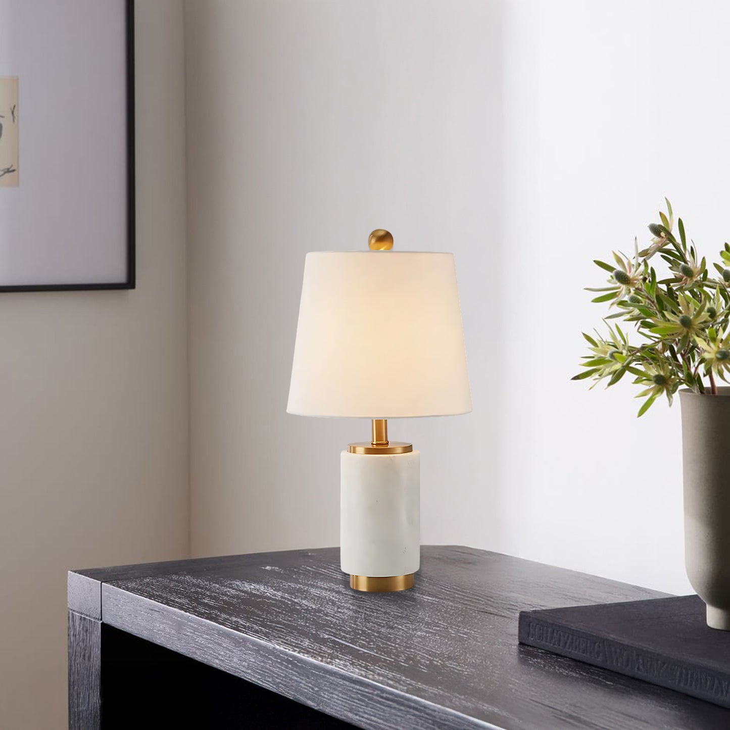 Joan Marble Modern Metal Table Lamp