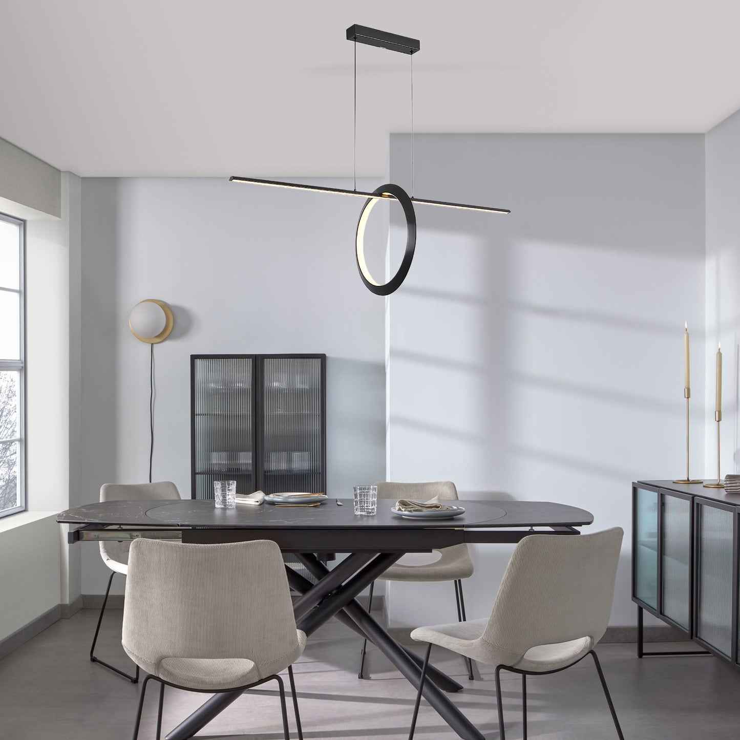 Jonathan LED Modern Metal Pendant Light