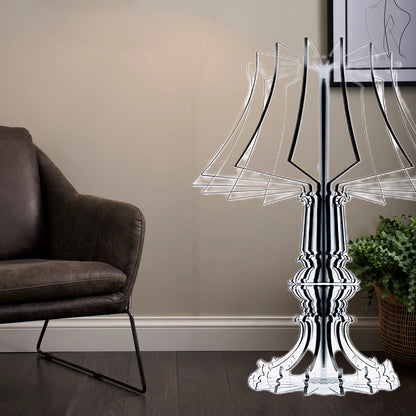 Josephine Table & Modern Metal Floor Lamp