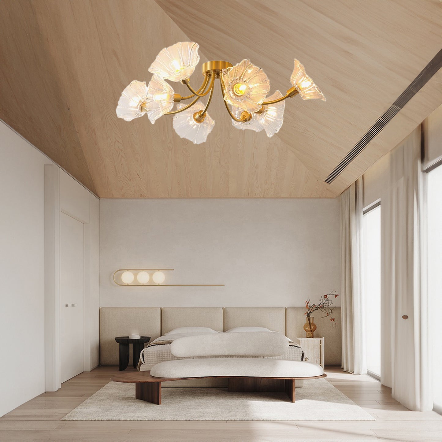 Kalin Flower Modern Crystal Ceiling Lamp