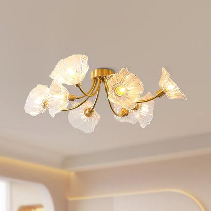 Kalin Flower Modern Crystal Ceiling Lamp