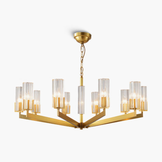 Kayla Brass Modern Crystal Chandelier