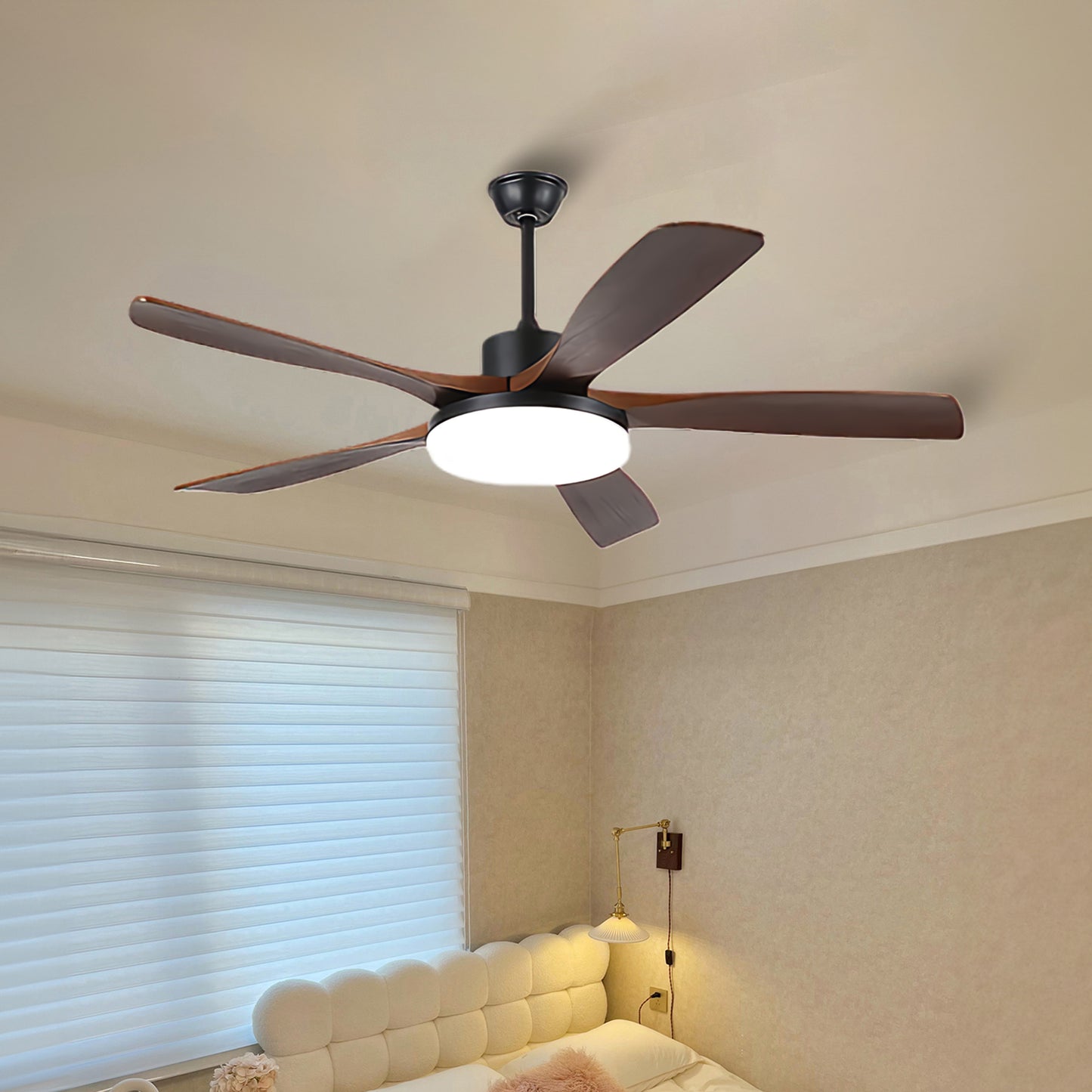 Keltis 4852 Modern Metal Ceiling Fan Light