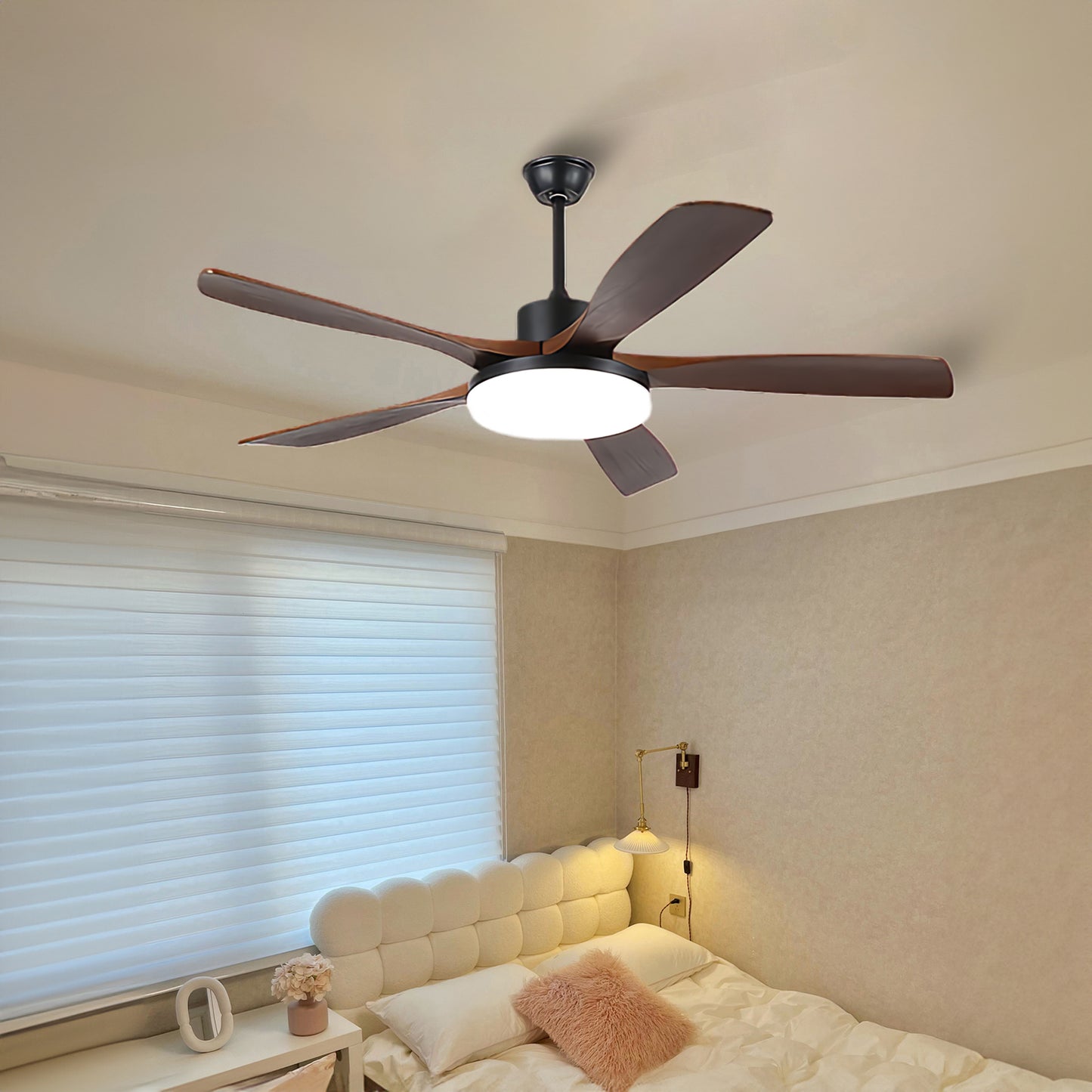 Keltis 4852 Modern Metal Ceiling Fan Light