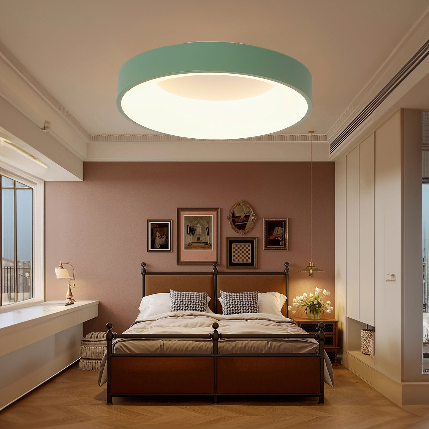 Keno Contemporary Metal Ceiling Lamp