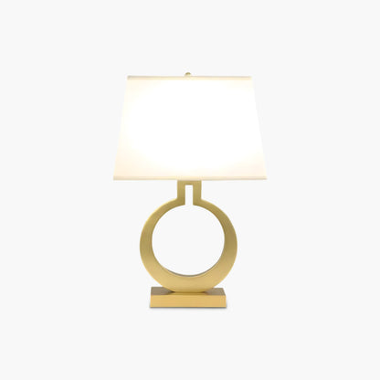 Keyhole Ring Eclectic Metal Table Lamp