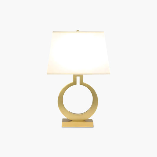 Keyhole Ring Eclectic Metal Table Lamp