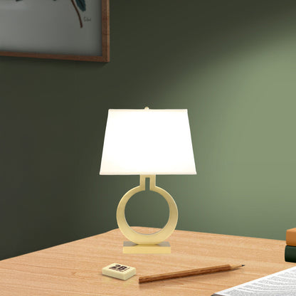 Keyhole Ring Eclectic Metal Table Lamp