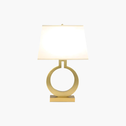 Keyhole Ring Eclectic Metal Table Lamp