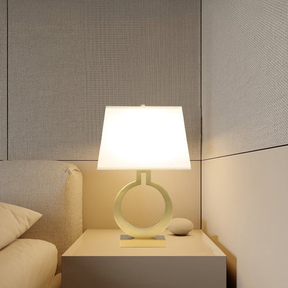 Keyhole Ring Eclectic Metal Table Lamp